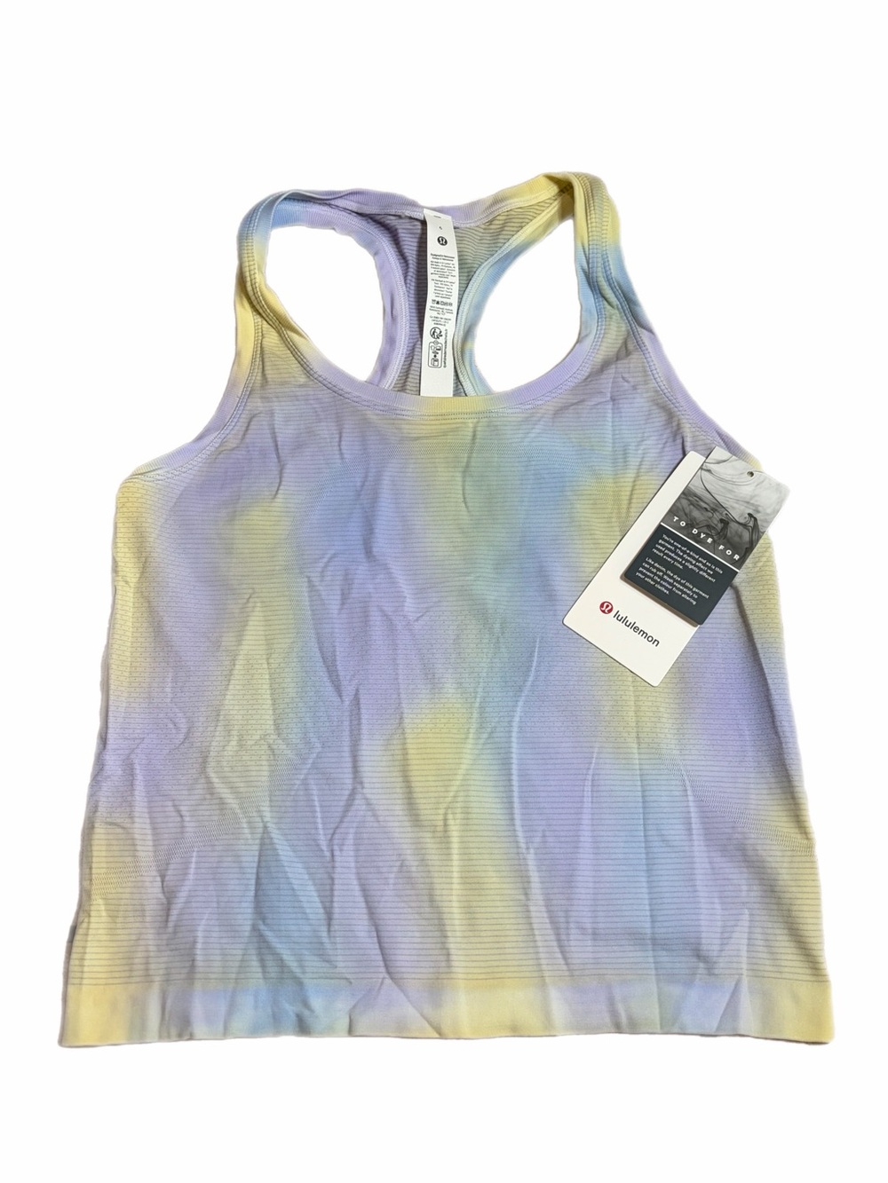NWT Lululemon Swiftly Tech Racerback Tank 2.0 Waist Psychedelic Wash Lavender 6